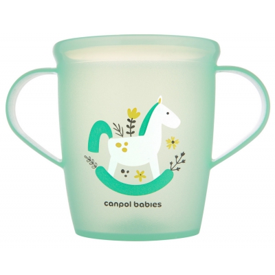 Canpol babies Kubek otwarty z uchwytami 250 ml TOYS zielony 2/101_gre