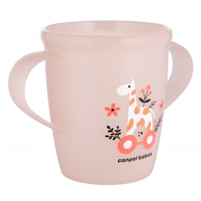 Canpol babies Kubek otwarty z uchwytami 250 ml TOYS koralowy 2/101_pin