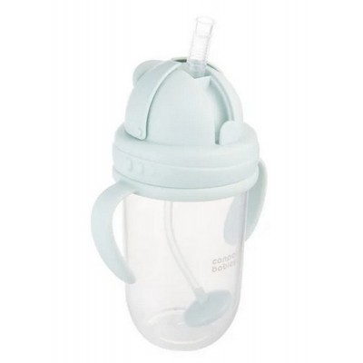 Kubek Niekapek z Rurką i Odważnikiem 270 ml Zielony 56/623_gre Canpol Babies