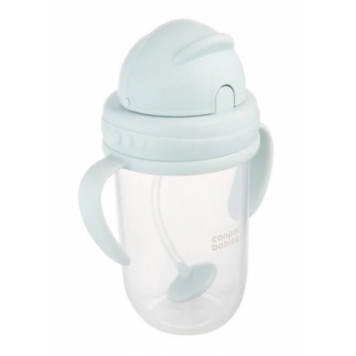 Kubek Niekapek z Rurką i Odważnikiem 270 ml Zielony 56/623_gre Canpol Babies