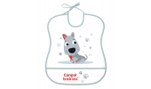 Śliniak Zmywalny Miękki Cute Animals 2/919_grey Canpol babies