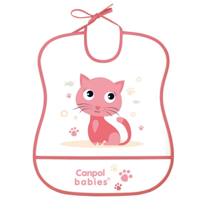 Śliniak Zmywalny Miękki Cute Animals 2/919_pin Canpol babies