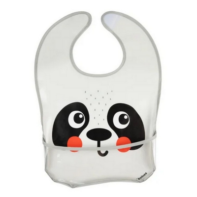 Śliniak Zmywalny z kieszenią BabiesBoo Panda 9/232_whi Canpol babies