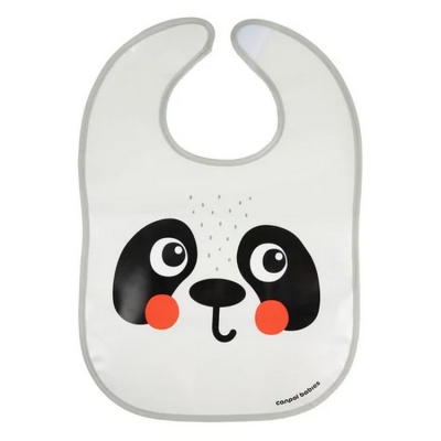 Śliniak Zmywalny z kieszenią BabiesBoo Panda 9/232_whi Canpol babies