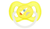 Smoczek Uspok. Kauczukowy 6-18m Okrągły Space Żółty 23/222_yel Canpol Babies