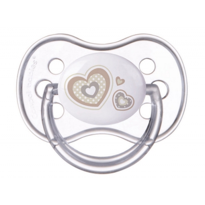 Smoczek Uspokajający Silikon 0-6m Symetryczny NEWBORN BABY Beżowy 22/580 Canpol Babies