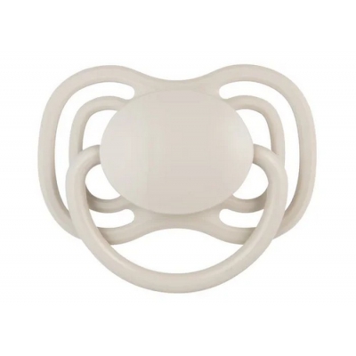 Smoczek Silikonowy 0-6m Symetryczny Dental Air 2 szt. Kremowy 23/228 Canpol Babies