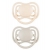 Smoczek Silikonowy 0-6m Symetryczny Dental Air 2 szt. Kremowy 23/228 Canpol Babies
