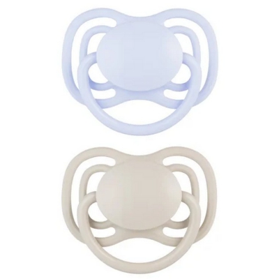 Smoczek Silikonowy 18m+ Symetryczny Dental Air 2 sztuki 23/227_blu Canpol Babies