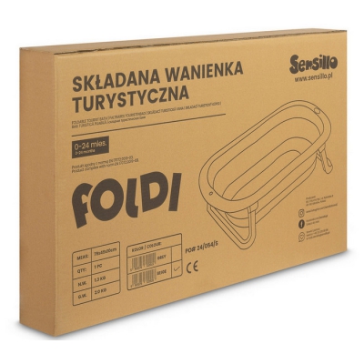 Wanienka Składana Foldi Grey Sensillo