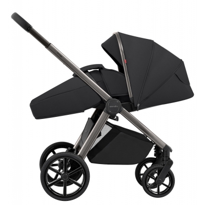 Carrello Omega Wózek Głęboko-Spacerowy 2w1 kolor Absolute Black