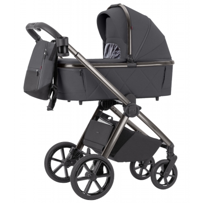 Carrello Omega Wózek Głęboko-Spacerowy 2w1 kolor Excellent Grey