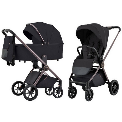 Carrello Ultra Wózek Głęboko-Spacerowy 2w1 Night Black