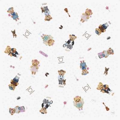 Less Mess Mat Mata Ochronna 120x120 Fluffy Puffy Teddy Bears Team Ceba Baby