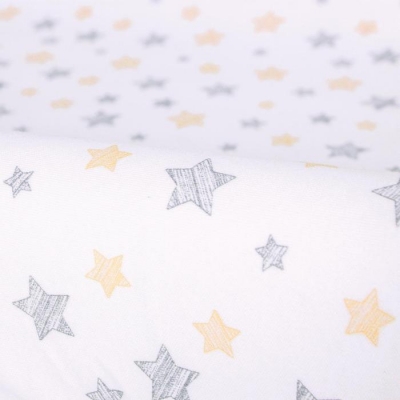 Pokrowiec na Przewijak (50x70-80) 2 szt. Dark Grey + + Yellow Stars Ceba Baby