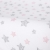 Pokrowiec na Przewijak (50x70-80) 2 szt. Dark Grey + Pink Stars Ceba Baby