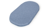 Prześcieradło Do Gondoli 2 sztuki Light Grey + Blue / Ceba Baby