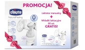 Laktator Ręczny Natural Feeling + Wkładki Laktacyjne CHICCO