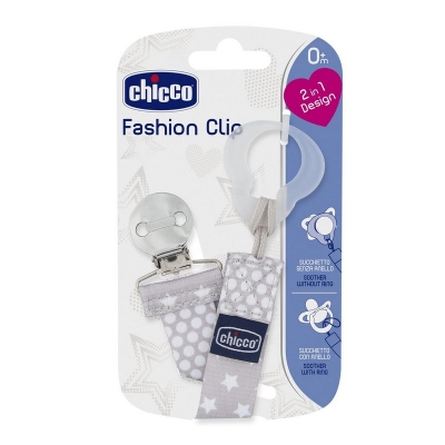 Uniwersalna Tasiemka do Smoczka Dziecięcego 09341.30 Szara CHICCO
