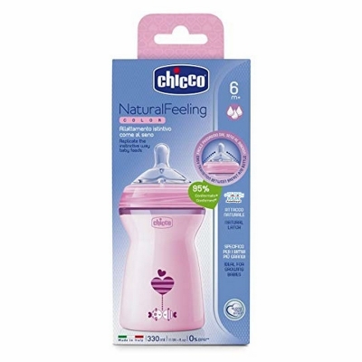 Butelka Plastikowa NaturalFeeling 6m+ 330 ml. 80837.11 CHICCO