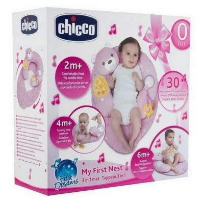 Gniazdko z Poduszką, Efektami Świetlnymi i Muzyką Różowe CHICCO
