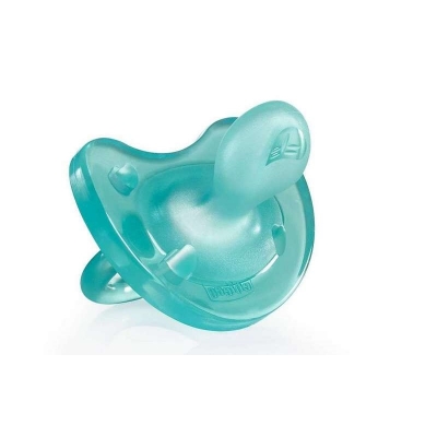 Smoczek Uspokajający, Silikonowy PhysioForma Soft 0-6m Turkusowy / CHICCO
