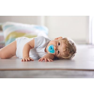 Smoczek Uspokajający, Silikonowy PhysioForma Soft 0-6m Turkusowy / CHICCO