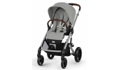 Cybex Wózek Spacerowy Balios S Lux Stone Grey Silver Frame