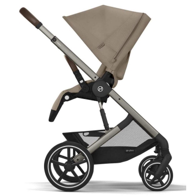 Cybex Wózek Spacerowy Balios S Lux Almond Beige Srebrna Rama