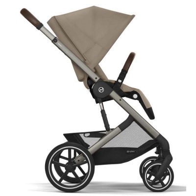 Cybex Wózek Spacerowy Balios S Lux Almond Beige Srebrna Rama