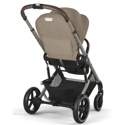 Cybex Wózek Spacerowy Balios S Lux Almond Beige Srebrna Rama