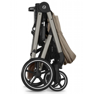 Cybex Wózek Spacerowy Balios S Lux Almond Beige Srebrna Rama