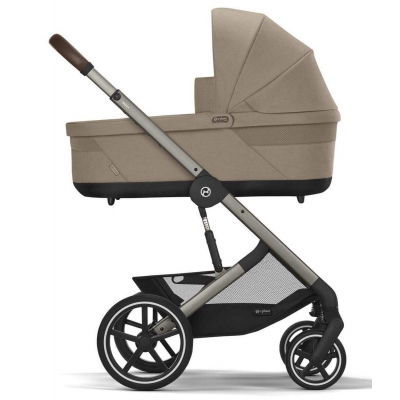 Cybex Balios S Lux Almond Beige Głęboko Spacerowy 2w1 Rama Taupe