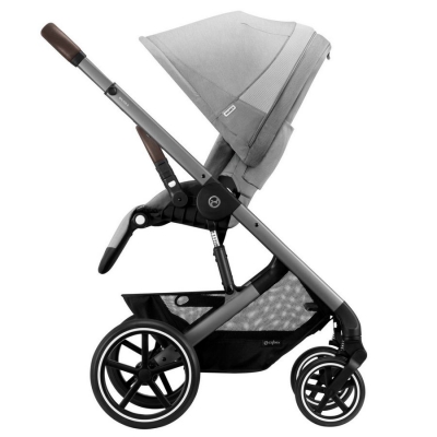Cybex Wózek Spacerowy Balios S Lux Lava Grey Srebrna Rama