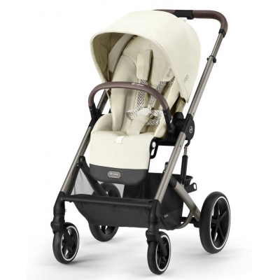 Cybex Balios S Lux Seashell Beige Głęboko Spacerowy 2w1 Rama Taupe