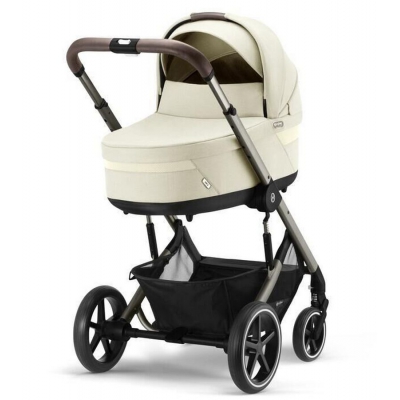 Cybex Balios S Lux Seashell Beige Głęboko Spacerowy 2w1 Rama Taupe