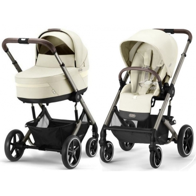 Cybex Balios S Lux Seashell Beige Głęboko Spacerowy 2w1 Rama Taupe
