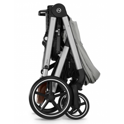 Cybex Wózek Spacerowy Balios S Lux Stone Grey Silver Frame