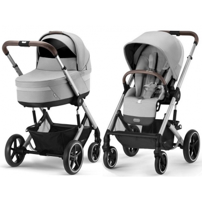 Cybex Balios S Lux Lava Grey Głęboko Spacerowy 2w1 Srebrna Rama