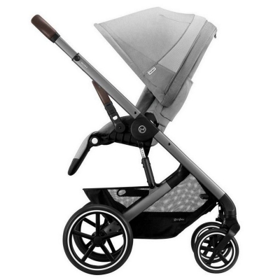 Cybex Balios S Lux Lava Grey Głęboko Spacerowy 2w1 Srebrna Rama
