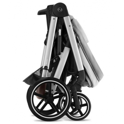 Cybex Balios S Lux Lava Grey Głęboko Spacerowy 2w1 Srebrna Rama