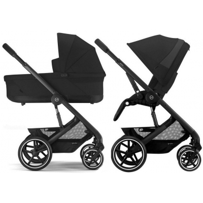Cybex Balios S Lux Moon Black Głęboko Spacerowy 2w1 Czarna Rama