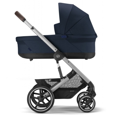 Cybex Balios S Lux Ocean Blue Głęboko Spacerowy 2w1 Srebrna Rama