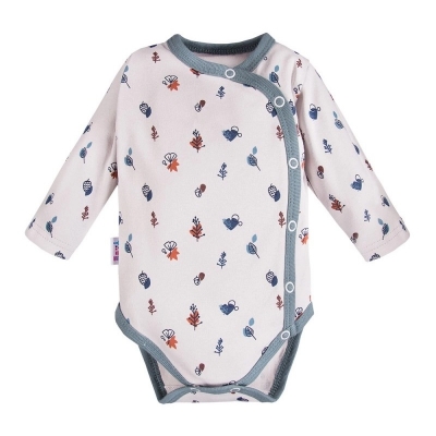 Body rozpinane w Listki ADVENTURE Szare rozmiar 68 / Eevi