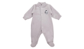 Pajac Welurowy BABY LOVE Szary rozmiar 56 / Eevi