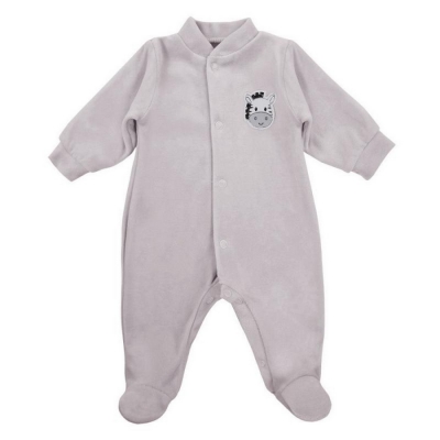 Pajac Welurowy BABY LOVE Szary rozmiar 62 / Eevi