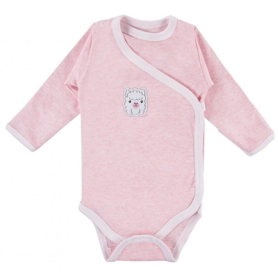 Body Kopertowe z Długim Rękawem  BABY LOVE Różowe rozmiar 50 / Eevi