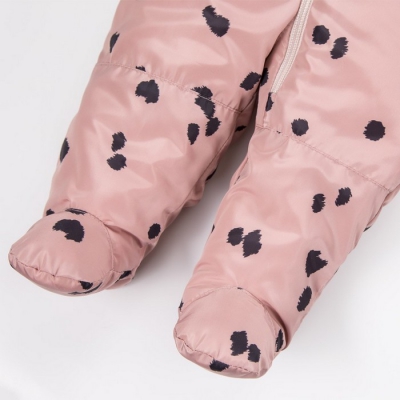 Kombinezon Zimowy Dziewczęcy Różowy z kolekcji Dogs&Spots rozmiar 68 Eevi