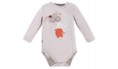 Body Rozpinane z Długim Rękawem Mellow Szare ​​​​​​​rozmiar 62 / Eevi