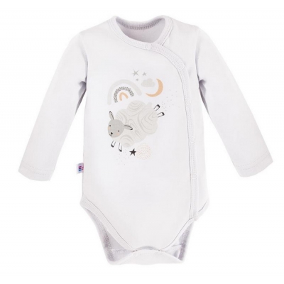 Body Rozpinane z Długim Rękawem Mellow Białe ​​​​​​​rozmiar 50 / Eevi